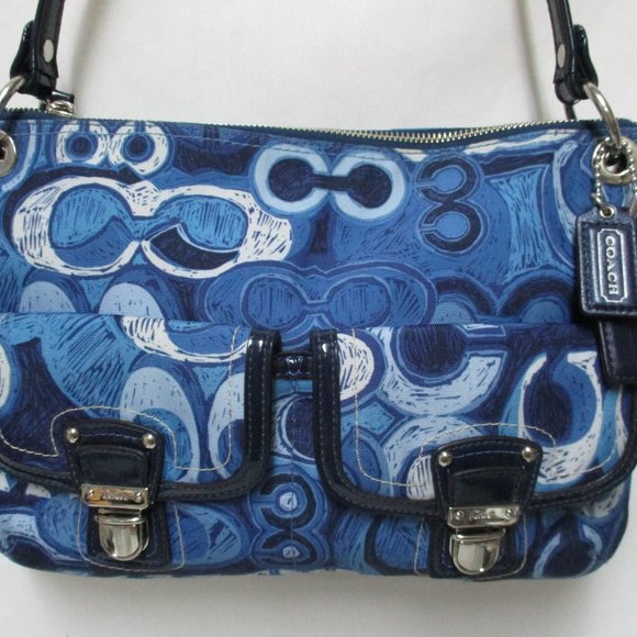 Coach Poppy 19882 Nylon Signature Hippie Purse Bag - Picture 4 of 15